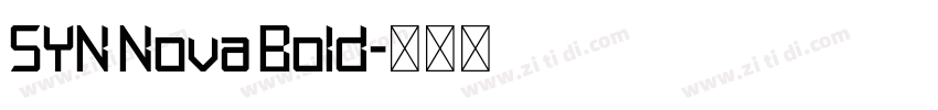 SYN Nova Bold字体转换
